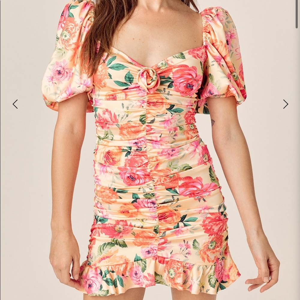 For Love & Lemons Versilla Mini Dress Size M